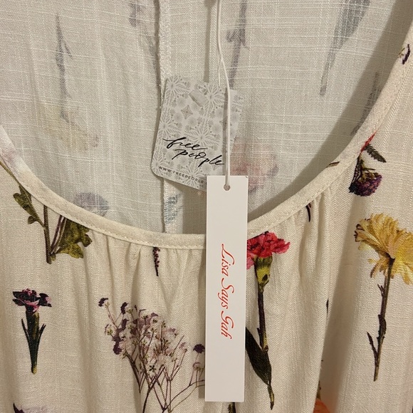 Lisa Says Gah X Free People Leila Floral Dress NWT Size XS - Picture 10 of 11